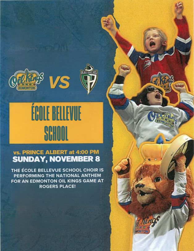 Come join the école bellevue school community along with friends and family for an Edmonton Oil Kings at Rogers Place!