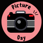 Pink and Black Camera Picture Perfect Sticker 150x150